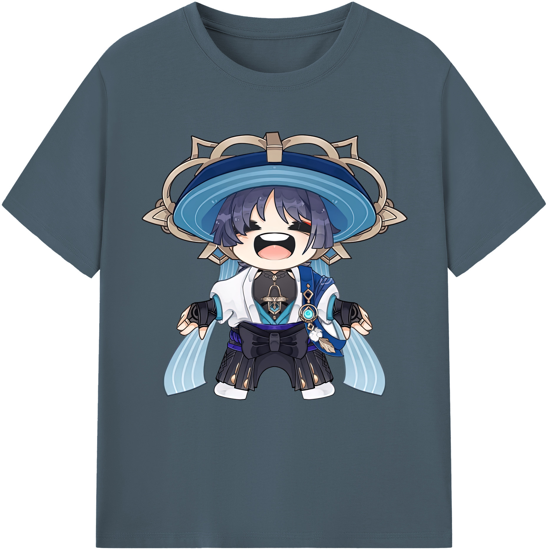 げんし神 さんペい genshin Sanpei 綿100％半袖Tシャツ（フロントプリント）